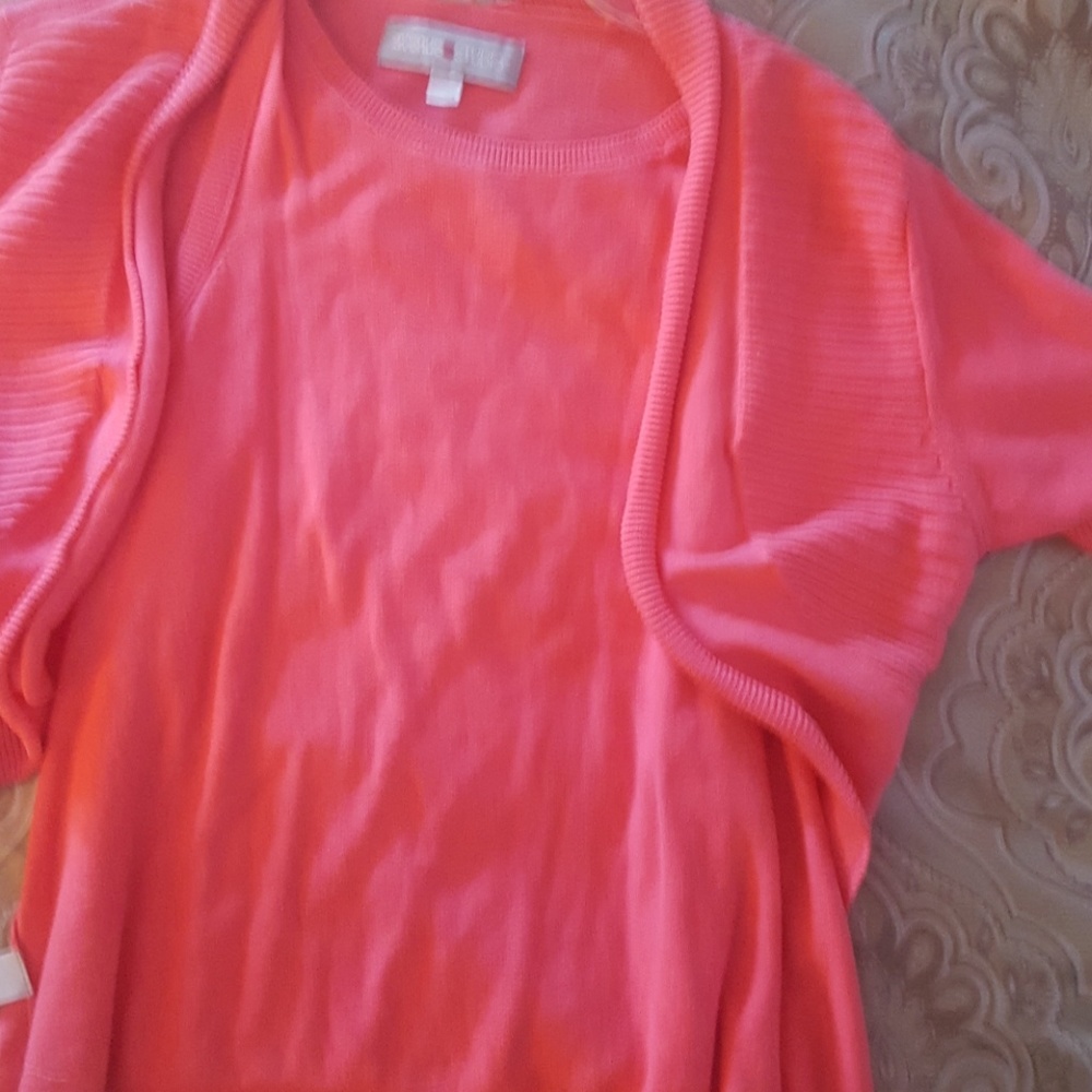 Plus sizeCorral Cardigan tank set 18/20